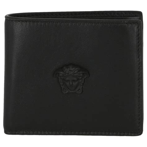 versace medusa black bifold wallet|Versace Medusa Leather Bifold Wallet .